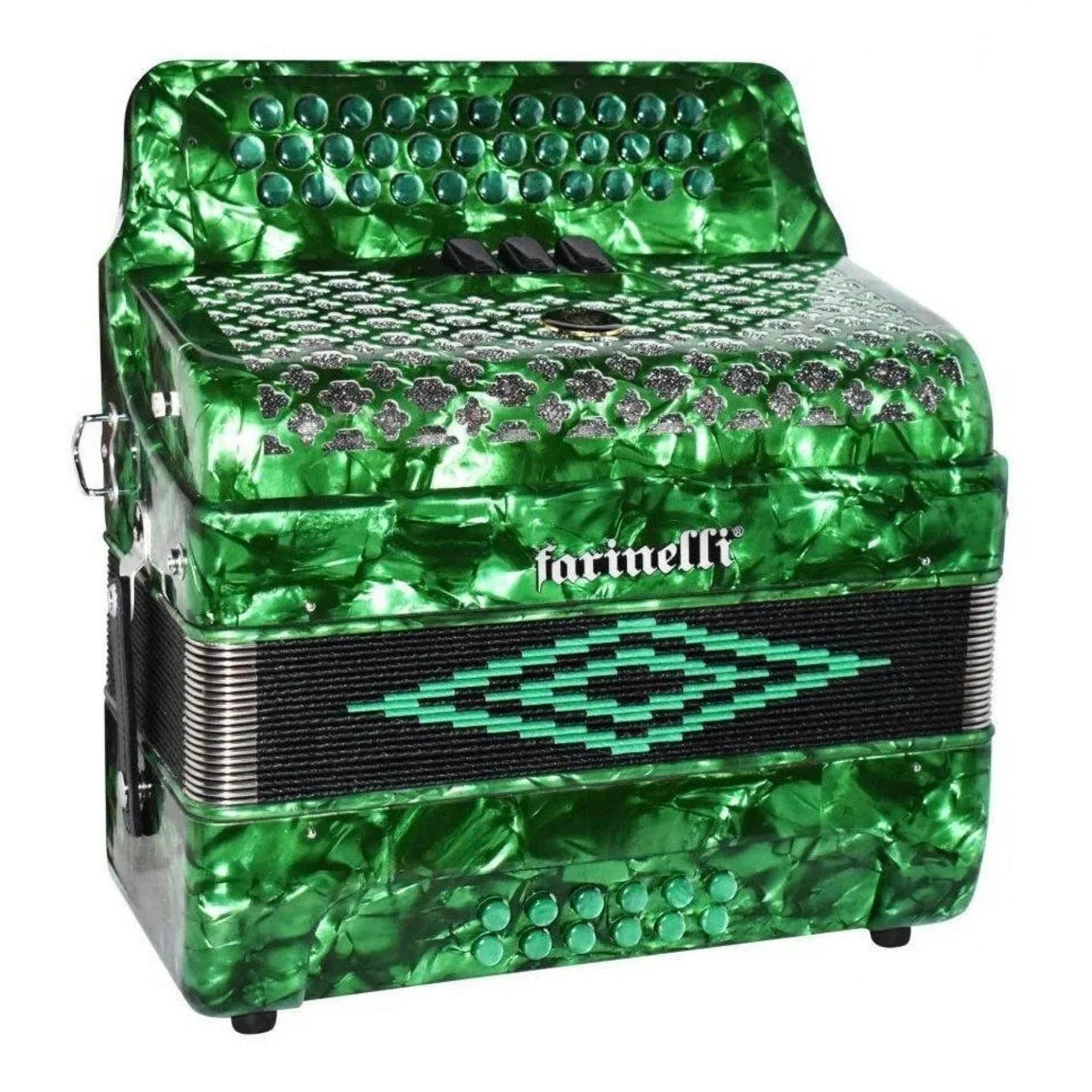 Acordeon Farinelli Botones Fa Verde 3412fav