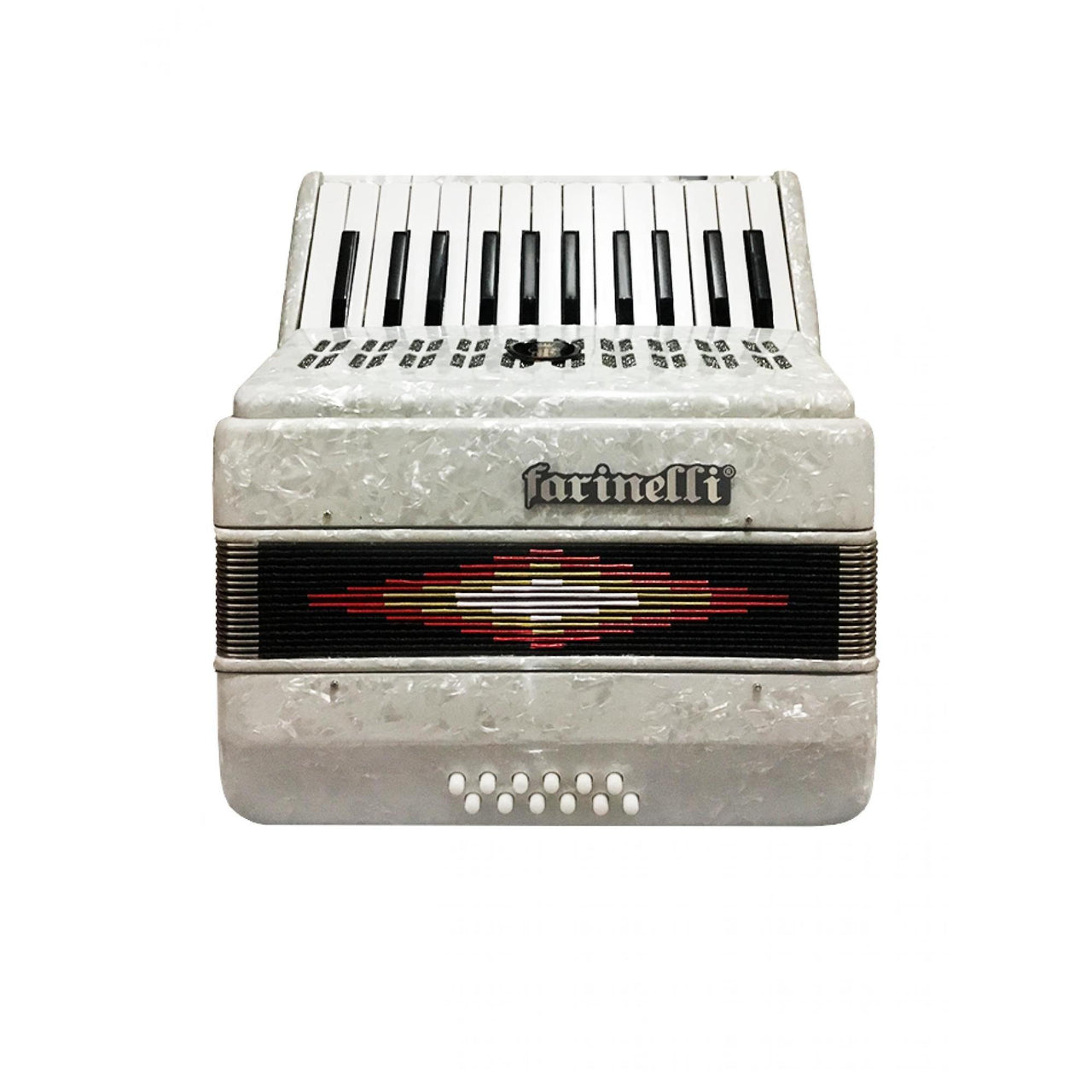 Acordeon Farinelli 1302w 25 Teclas 12 Bajos Blanco