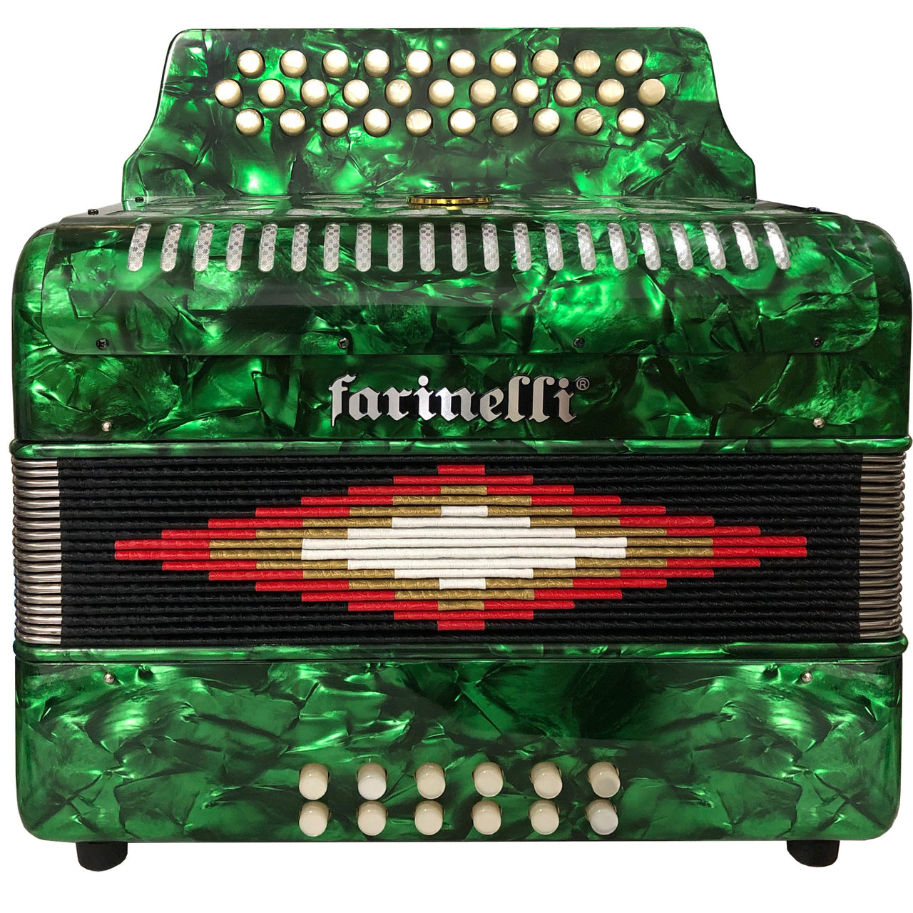 Acordeon Farinelli 3012v De Botones Diatonico Sol Do Fa