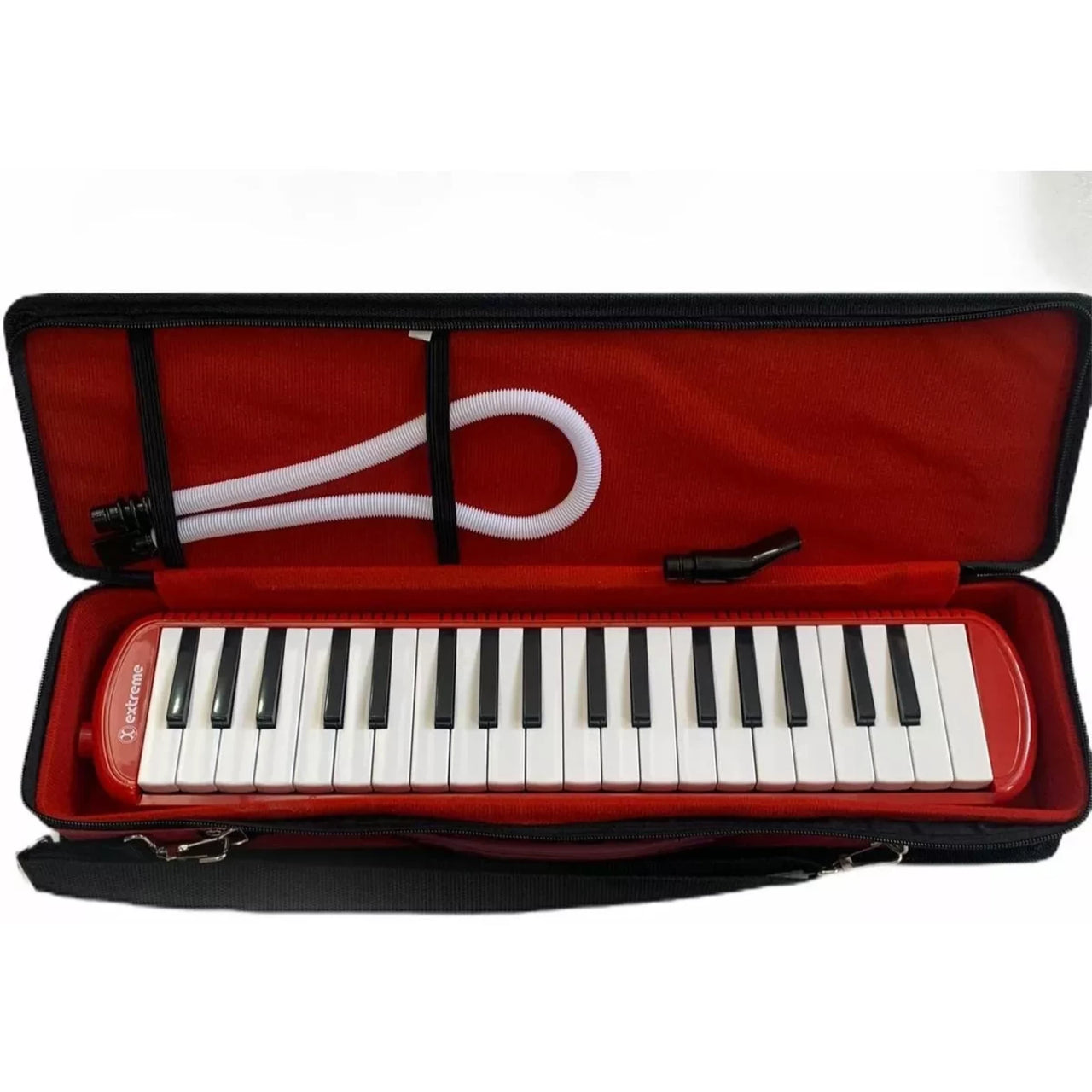 Melodica Extreme 37 Teclas 3 Octavas C/ Estuche Rojo, Exml007