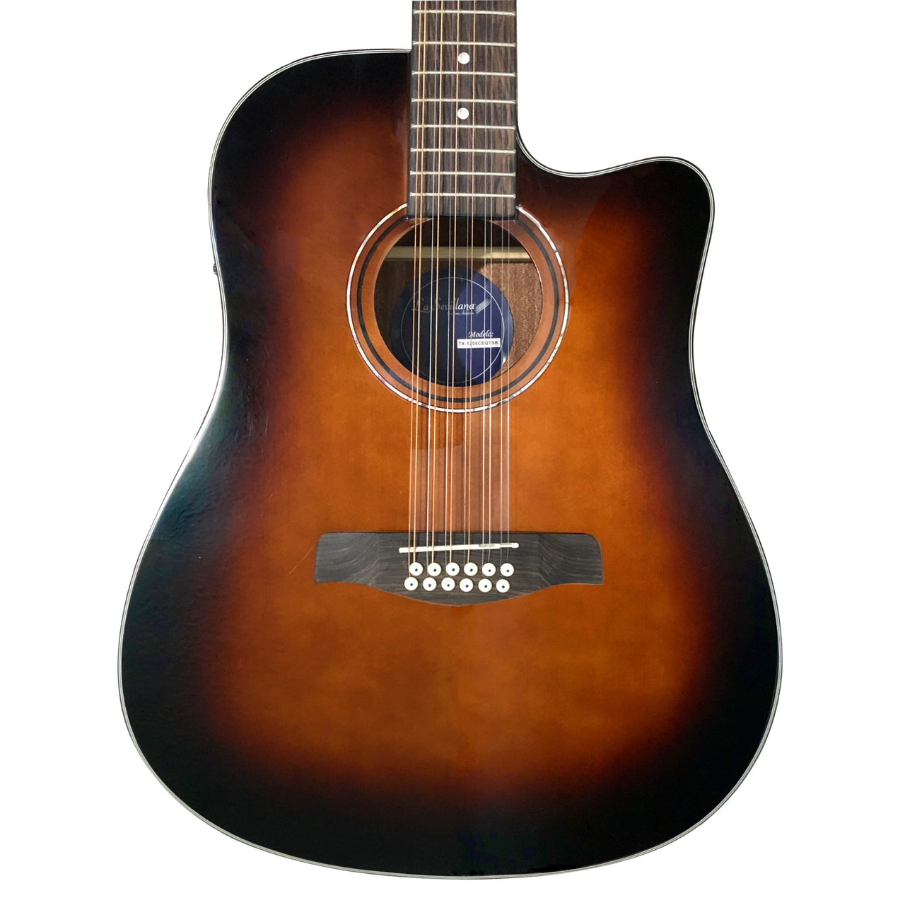 Guitarra Electroacustica La Sevillana Tx-1200ceq Tsb Texana 12 Cuerdas