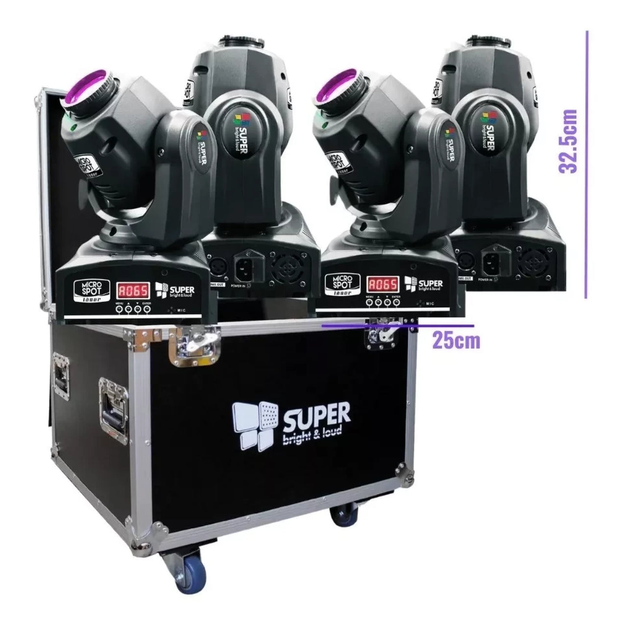 Cabeza Superbright Spot Led 30w C/laser 50mw (4 Pzas), Microspot Laser