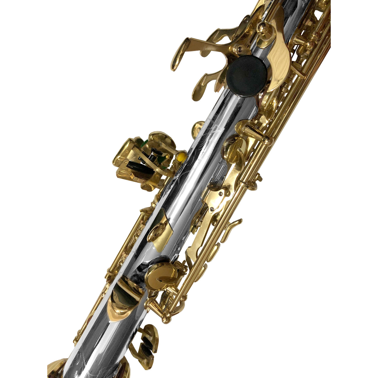 Sax Soprano Fanpro Sxson Recto Niquelado Sib Llaves Laqueadas