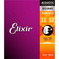 Thumbnail for Encordadura Elixir Para Guitarra Electroacústica Bronze(.011-.052), 11027