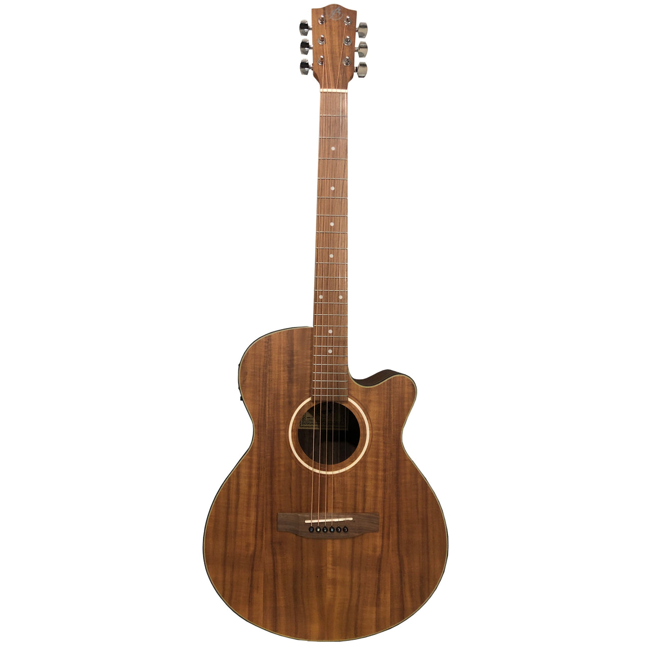Guitarra Electroacustica Bamboo Ga-40-koa-q 40 Pulgadas