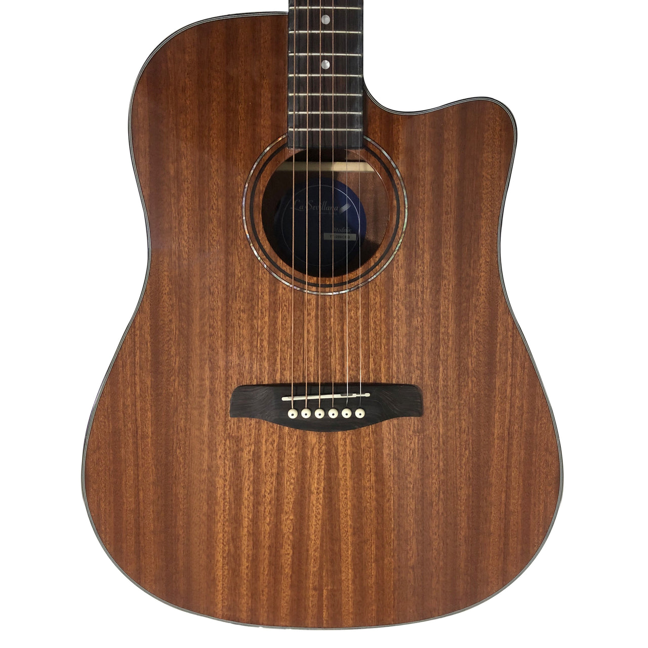 Guitarra Electroacustica La Sevillana Tx-200ceqnat Tipo Texana Natural