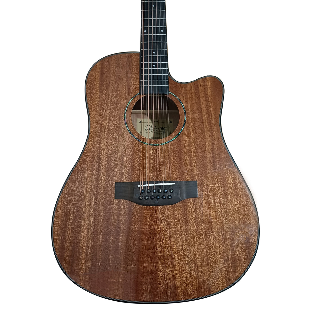 Guitarra Electroacustica Mc Cartney Cd-6012-mg 12 Cuerdas Marron Gloss