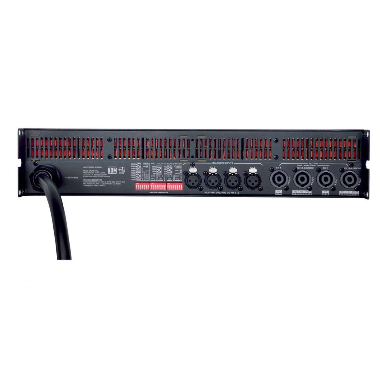 Amplificador Blackbird 10000 Backstage
