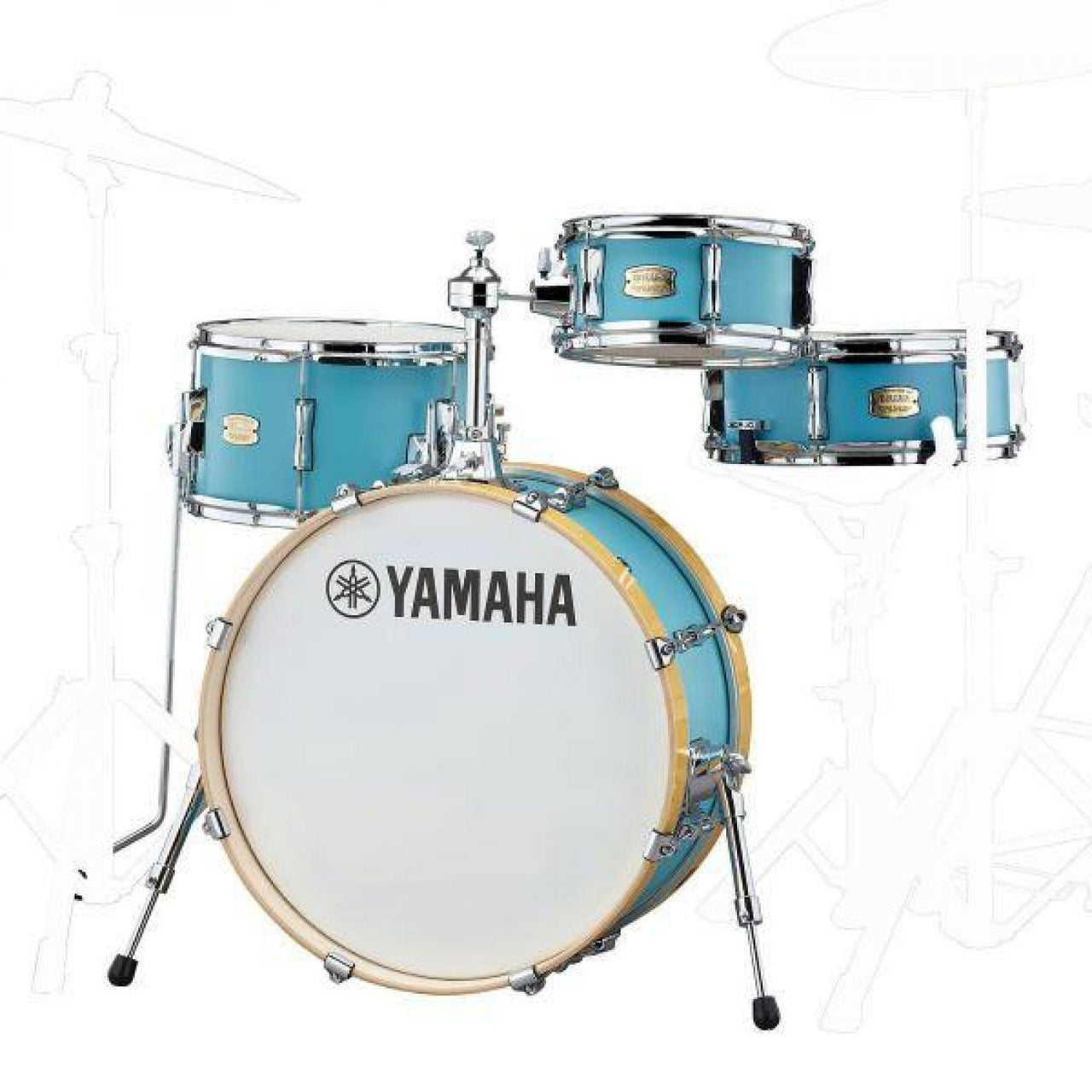 Bateria Yamaha Stage Custom Matte Surf Green, Sbp0f4hmsg