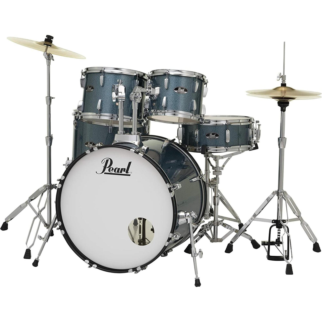 Bateria Pearl Roadshow 5 Pzas C/banco Y Plat. Aqua Blue, Rs525sc-c-703