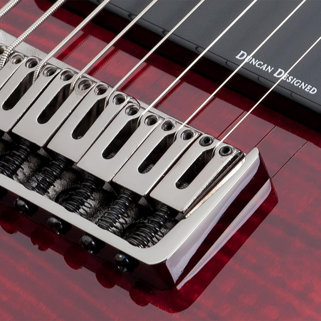Guitarra Eléctrica 8 Cuerdas Schecter Demon-8 Crb Red Burst