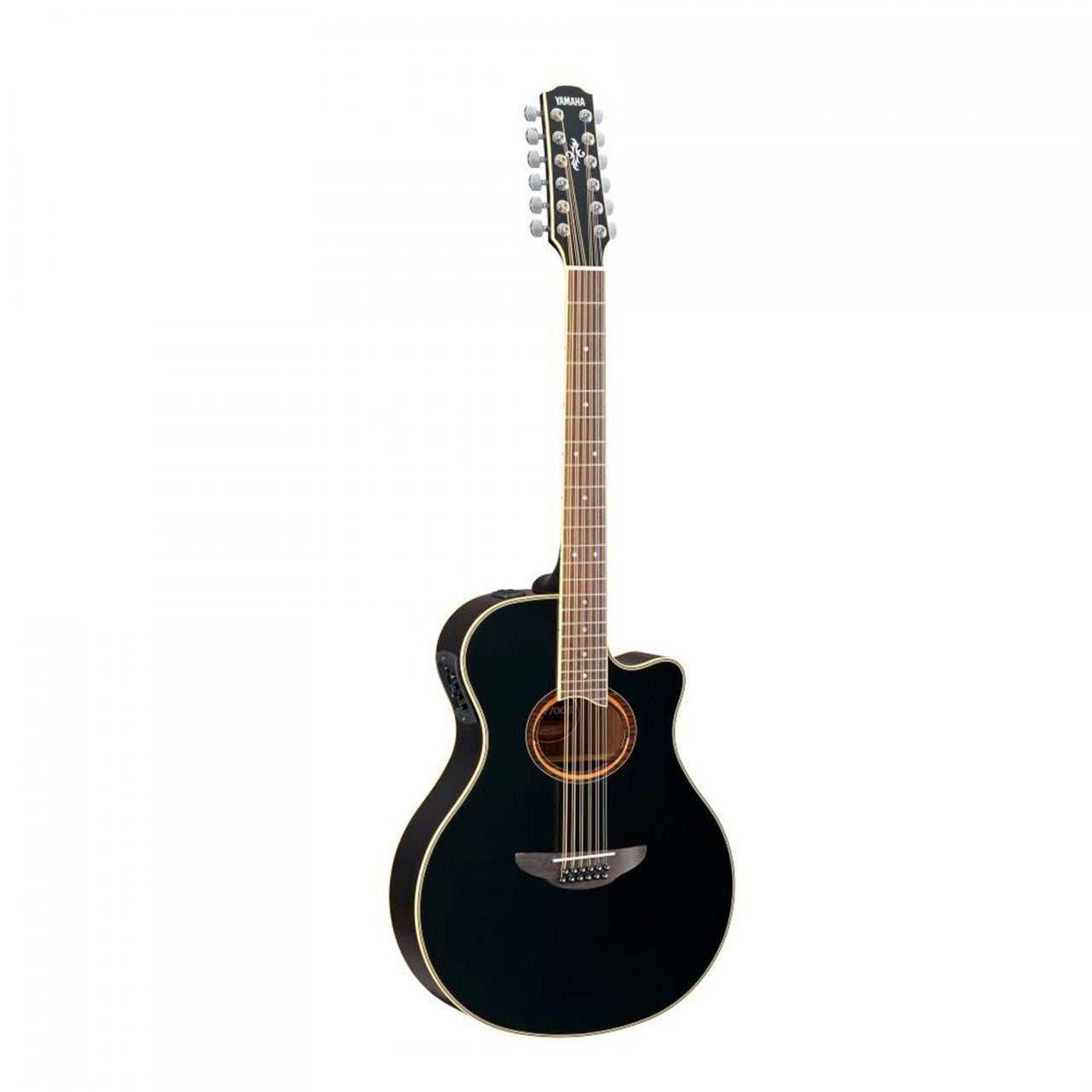 Guitarra Electroacustica Yamaha Negra Gtr 12 Cdas. Apx700ii-12bl