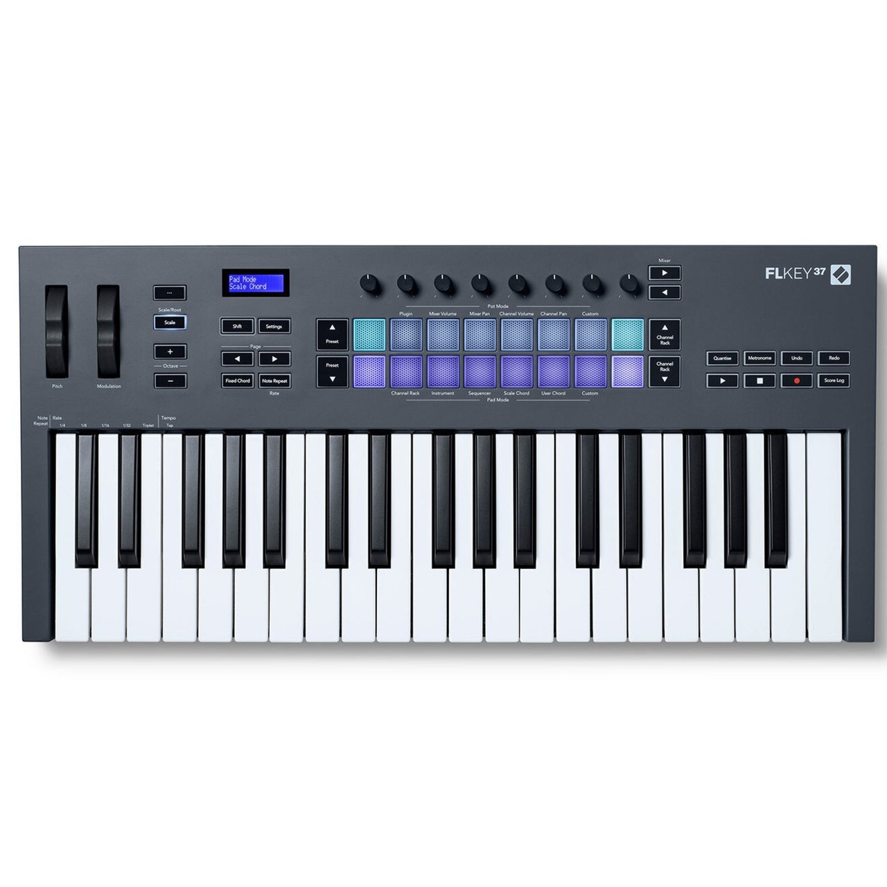 Controlador Novation Fl Key 37 Teclado Midi 37 Teclas 16 Pads Novflk37mk1