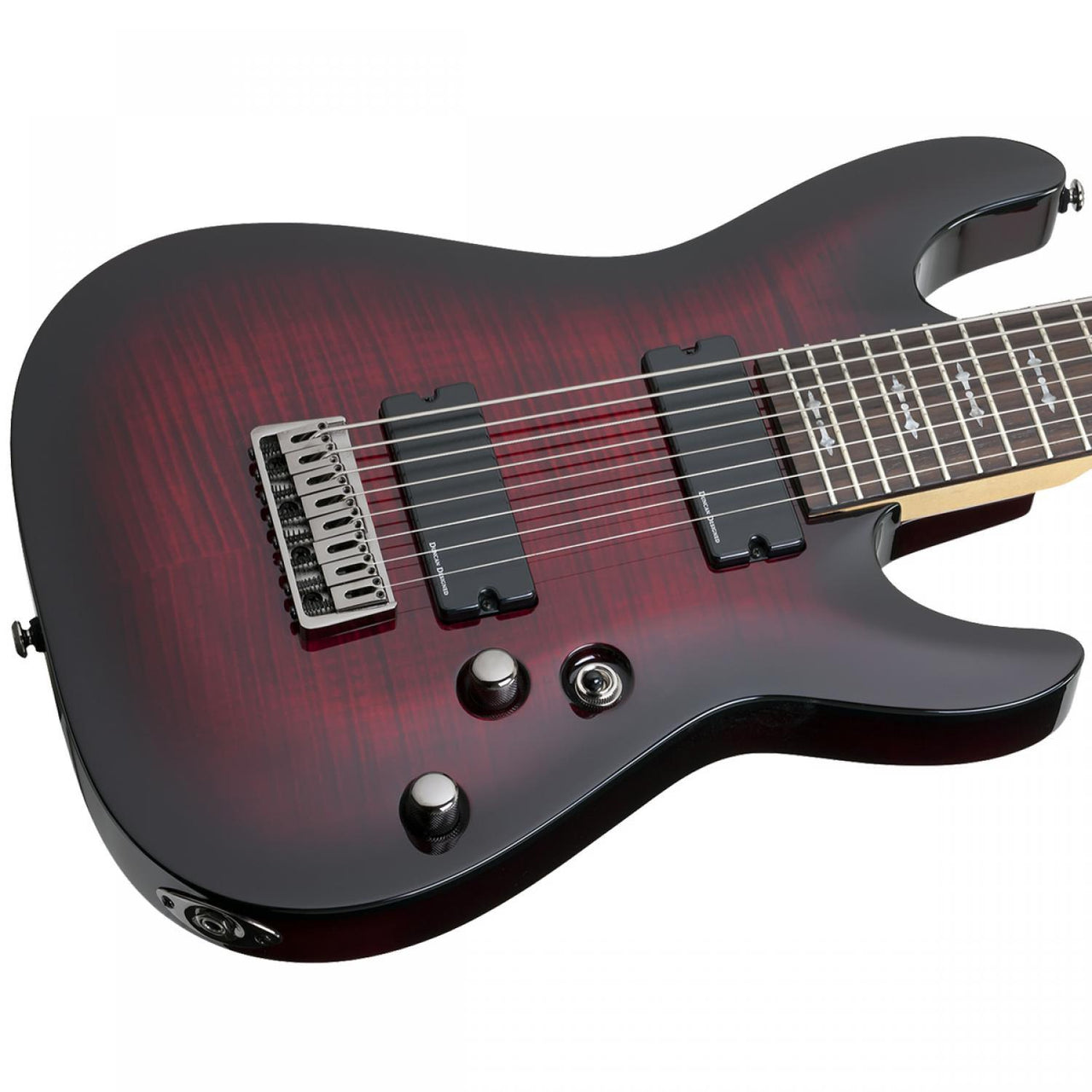 Guitarra Eléctrica 8 Cuerdas Schecter Demon-8 Crb Red Burst