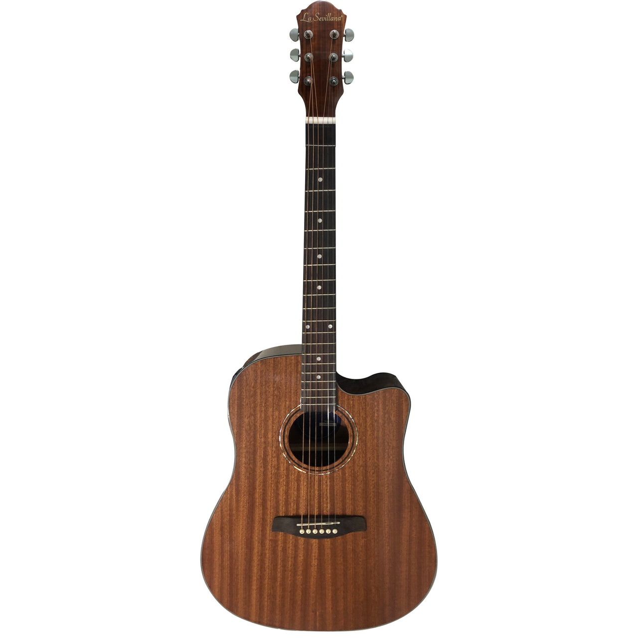 Guitarra Electroacustica La Sevillana Tx-200ceqnat Tipo Texana Natural