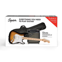 Thumbnail for Paquete Guitarra Fender Squier Sonic Stratocaster Sombreada 10g 0371720003