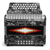 Thumbnail for Acordeon Botones Farinelli Gris 3012 Fa Parrilla Metal 3012fagp