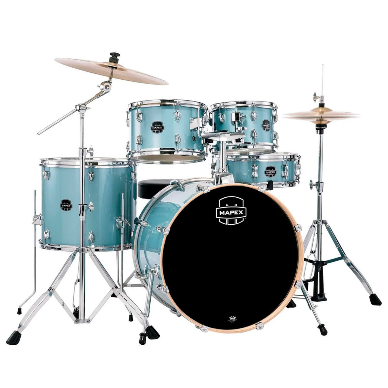 Bateria Mapex Venus Ve5294ftc-vj 5 Piezas Aqua Blue Sparkle