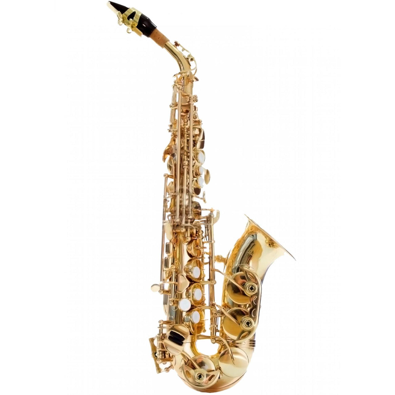 Sax Soprano Curvo Silvertone Laq C/est. 111-3a, Slsx001