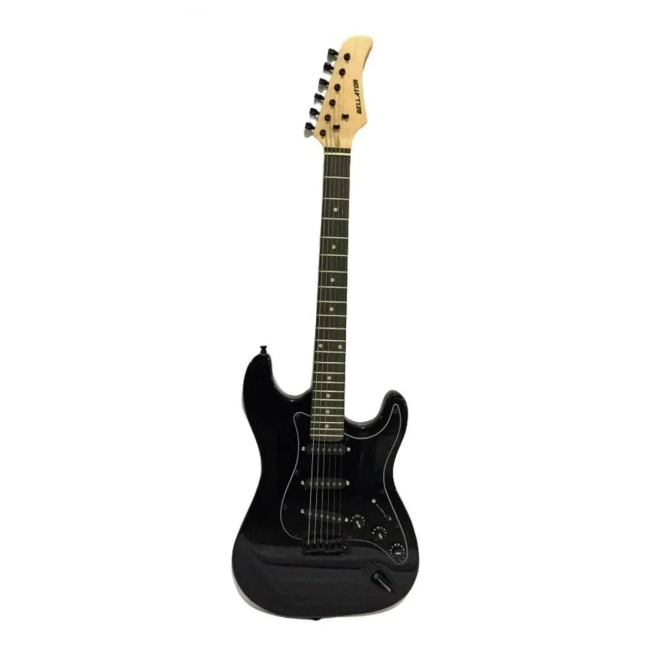 Guitarra Electrica Bellator Neg10wst bkb Stratocaster Paquete Negra Mica Negra