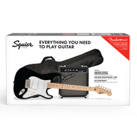 Thumbnail for Paquete Guitarra Squier Sonic Stratocaster Fender Black 10g 0371720006
