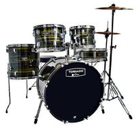 Thumbnail for Bateria Mapex Tnd5254tcfj Tornado 5 Piezas Brown Wood Grain