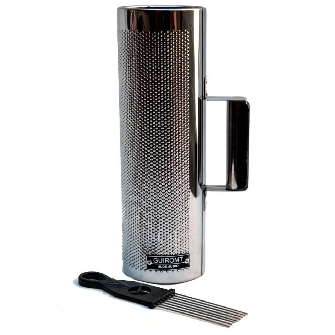 Guiro Alde Audio Guiromt124  Metalico 12x4 Pulgadas Con Raspador