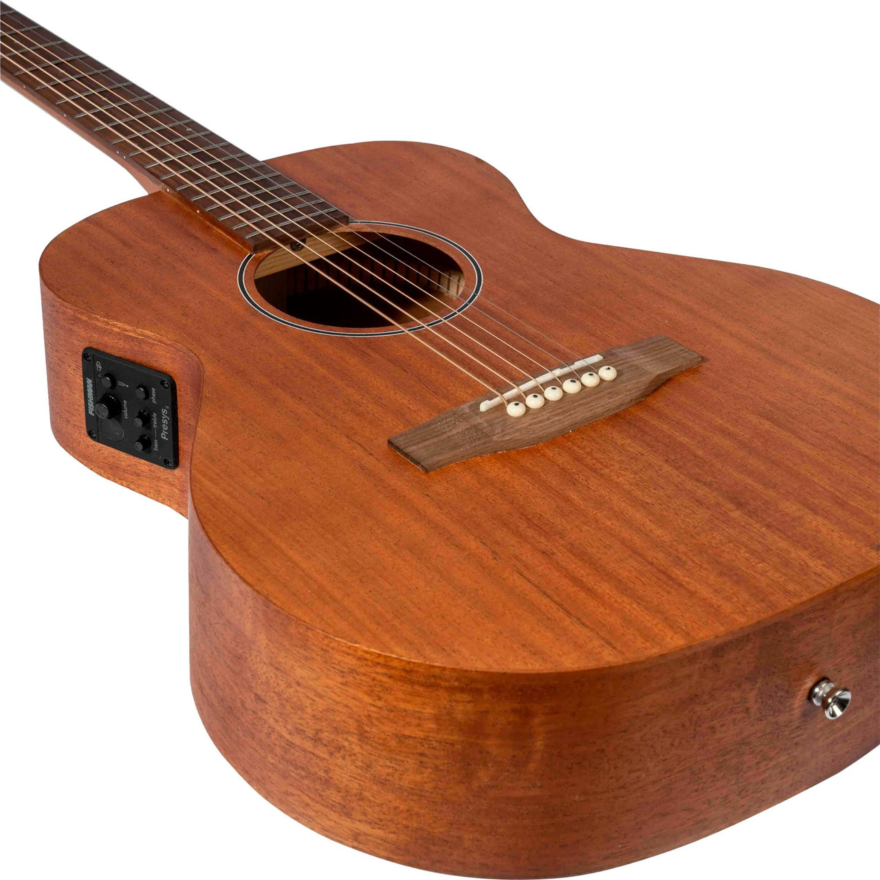 Guitarra Electroacustica Bamboo Ga-38-maho-st-q Mahogany 38 Pulgadas Con Funda