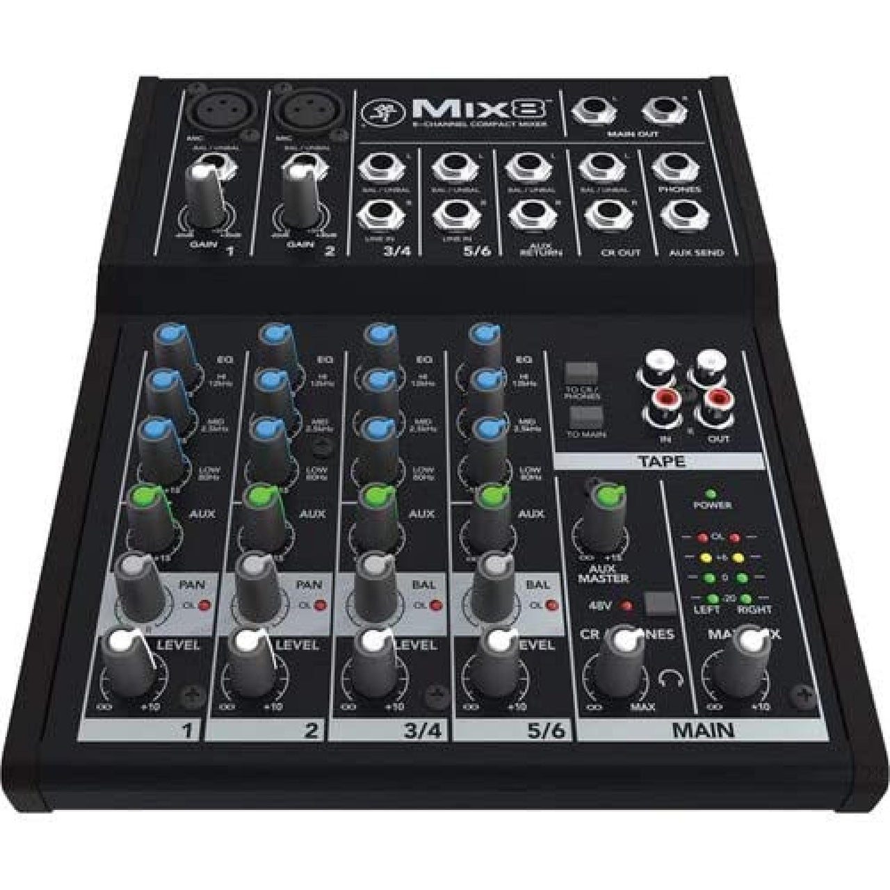 Mezcladora Mackie Mix8 Compacta 5 Canales Musicales Doris