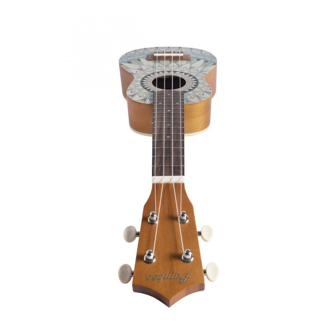 Ukulele Soprano Ukelele Bamboo Bu-21 Jade Con Funda