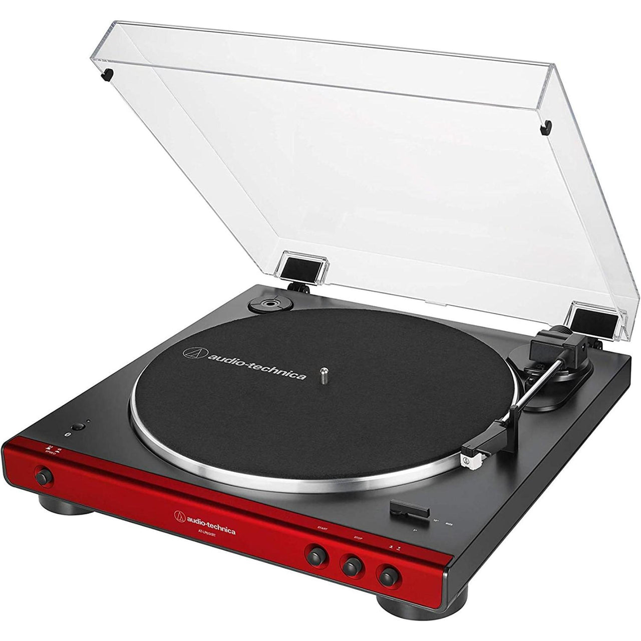 Tornamesa Audio-technica At-lp60xbt-rd Inalambrica Con Bluetooth Rojo