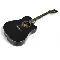 Thumbnail for Guitarra Electroacustica Mc Cartney 12 Cdas. Negra, Bfg4117c/12eq4-bk