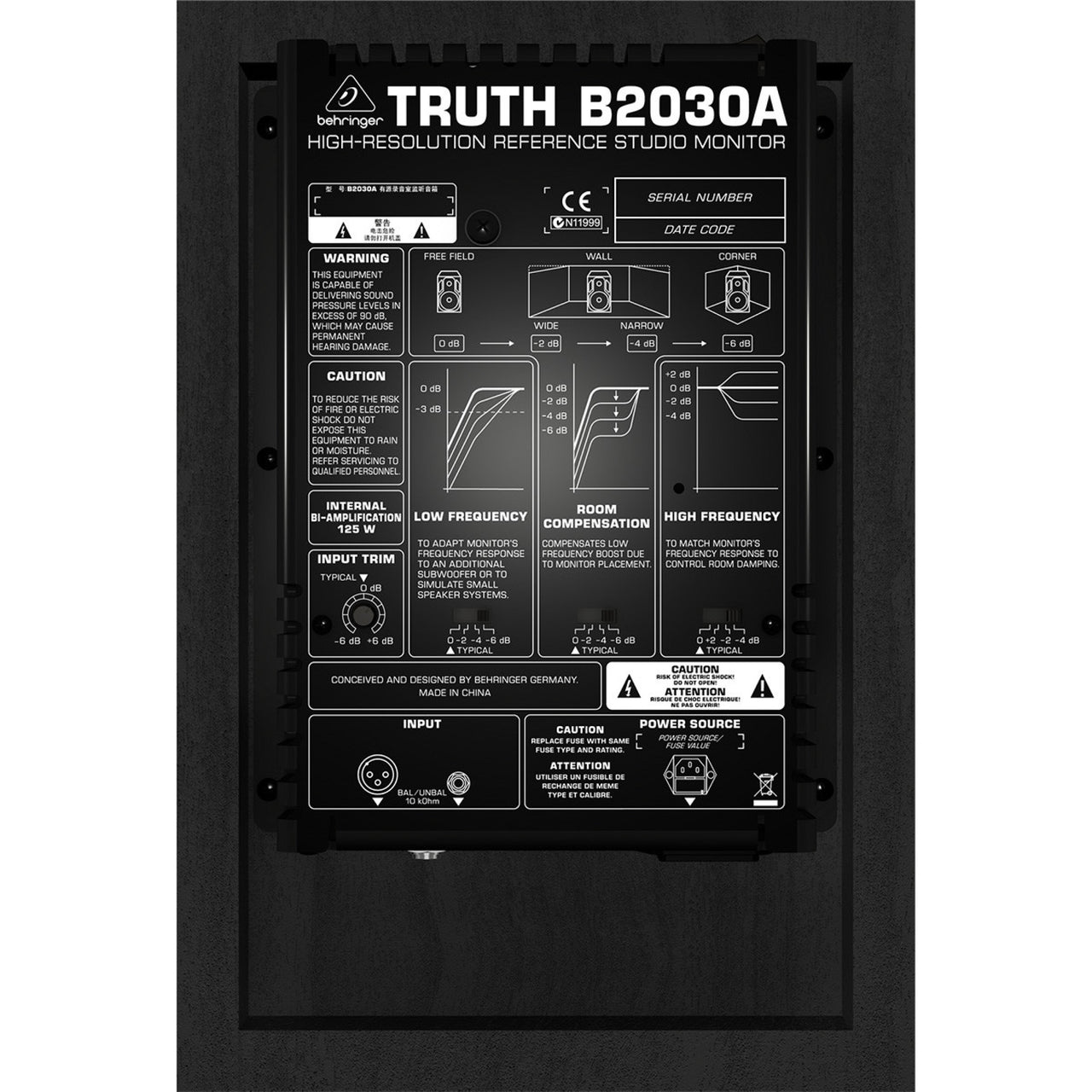 Monitor Behringer Mod. B2030a Bafle de estudio Activo