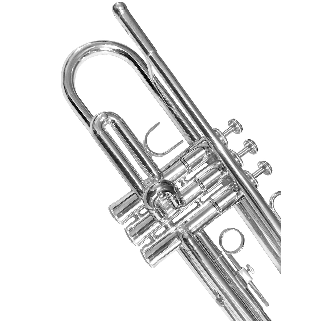 Trompeta Silvertone Sib Plateada Doble Llave 3s, Sltp014