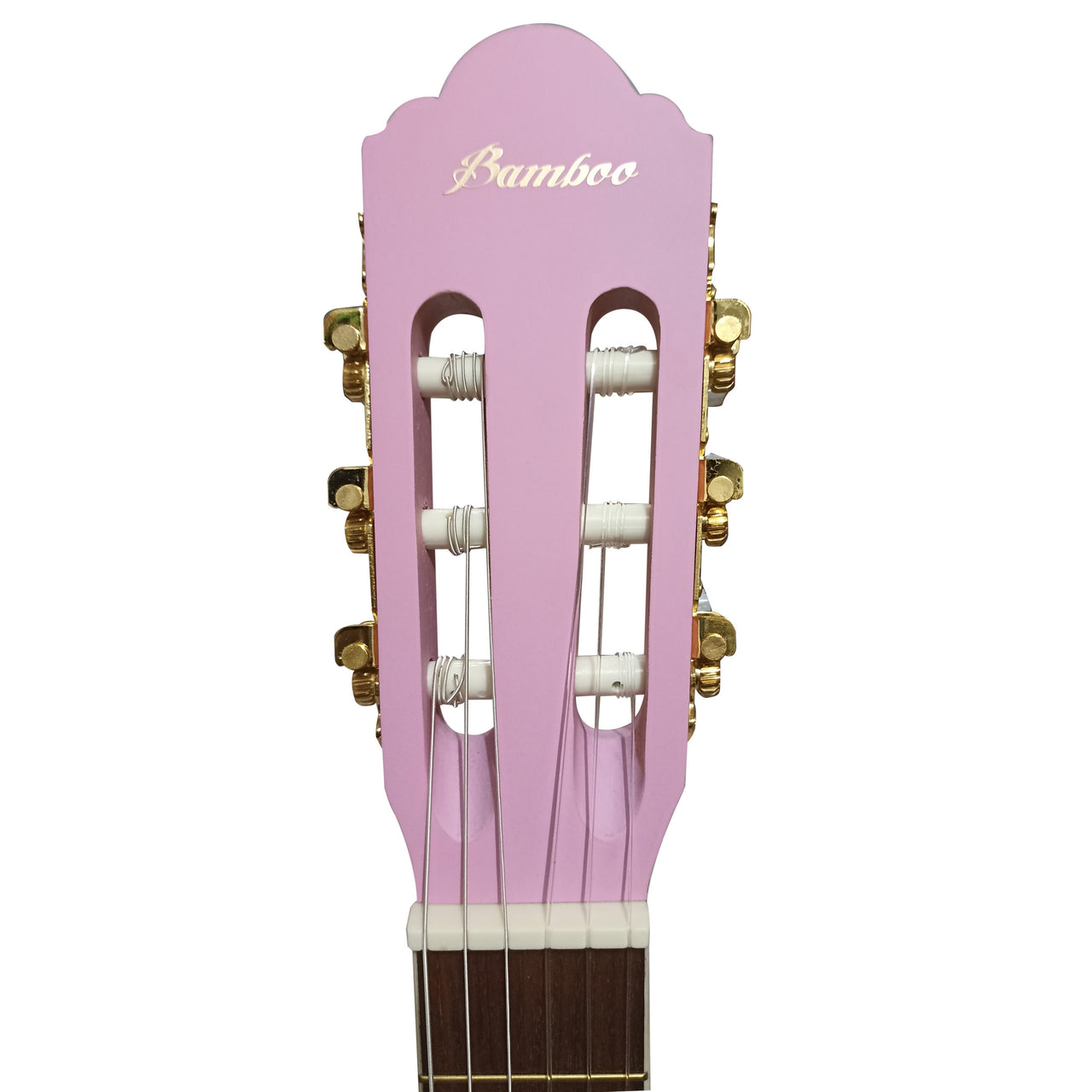 Guitarra Clasica Bamboo Gc-39-pink Con Funda
