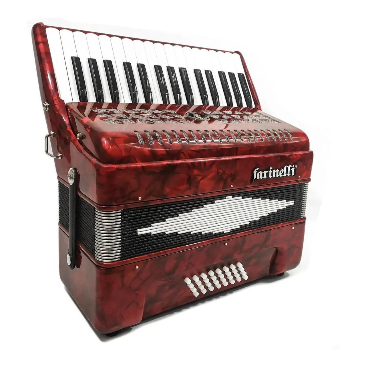 Acordeon Farinelli 1306-1r 32 Teclas 32 Bajos Rojo