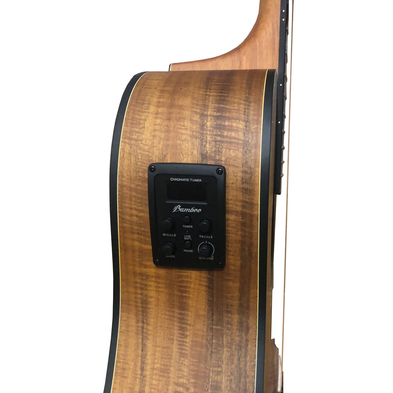 Guitarra Electroacustica Bamboo 12 Cdas. C/funda, Ga-4012-koa-q