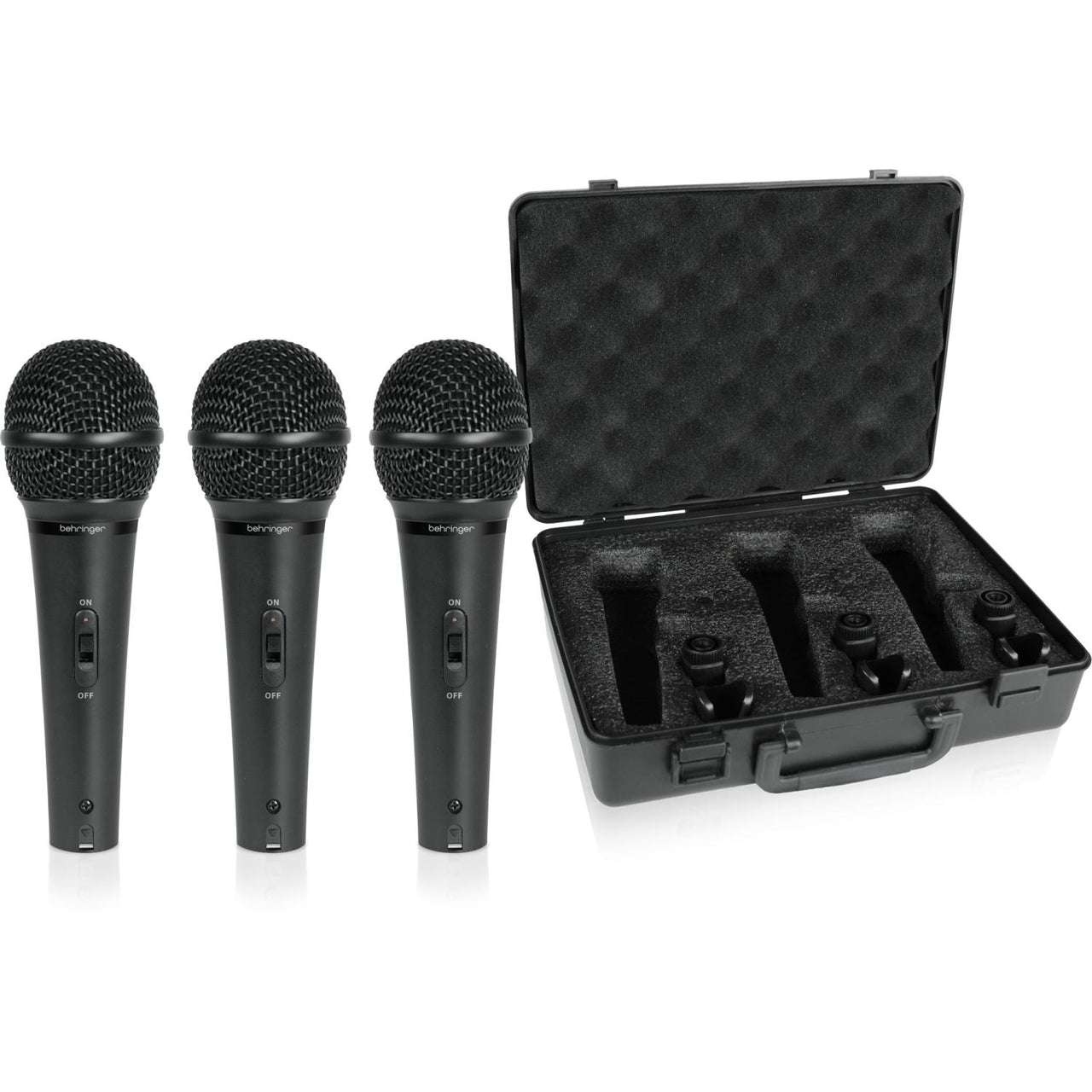 Paquete De Microfonos Behringer De Voces Dinamico (3 Pack), Xm1800s