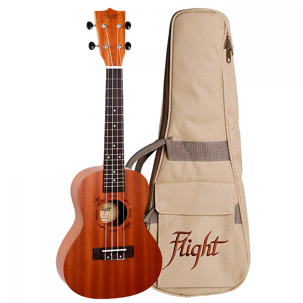 Ukulele Flight Concierto C/Funda, Nucpack