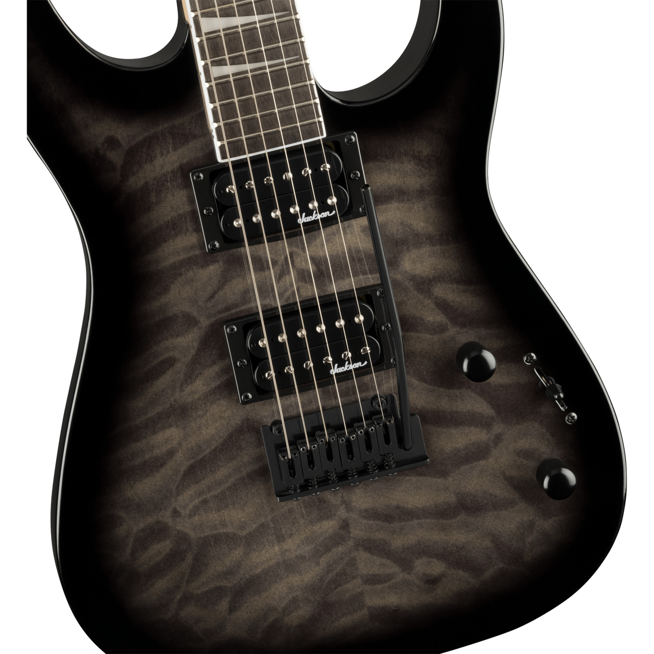 Guitarra Electrica Jackson Serie Js Dinky Js20 Dkq 2p Transparent Black Burst 2910211585