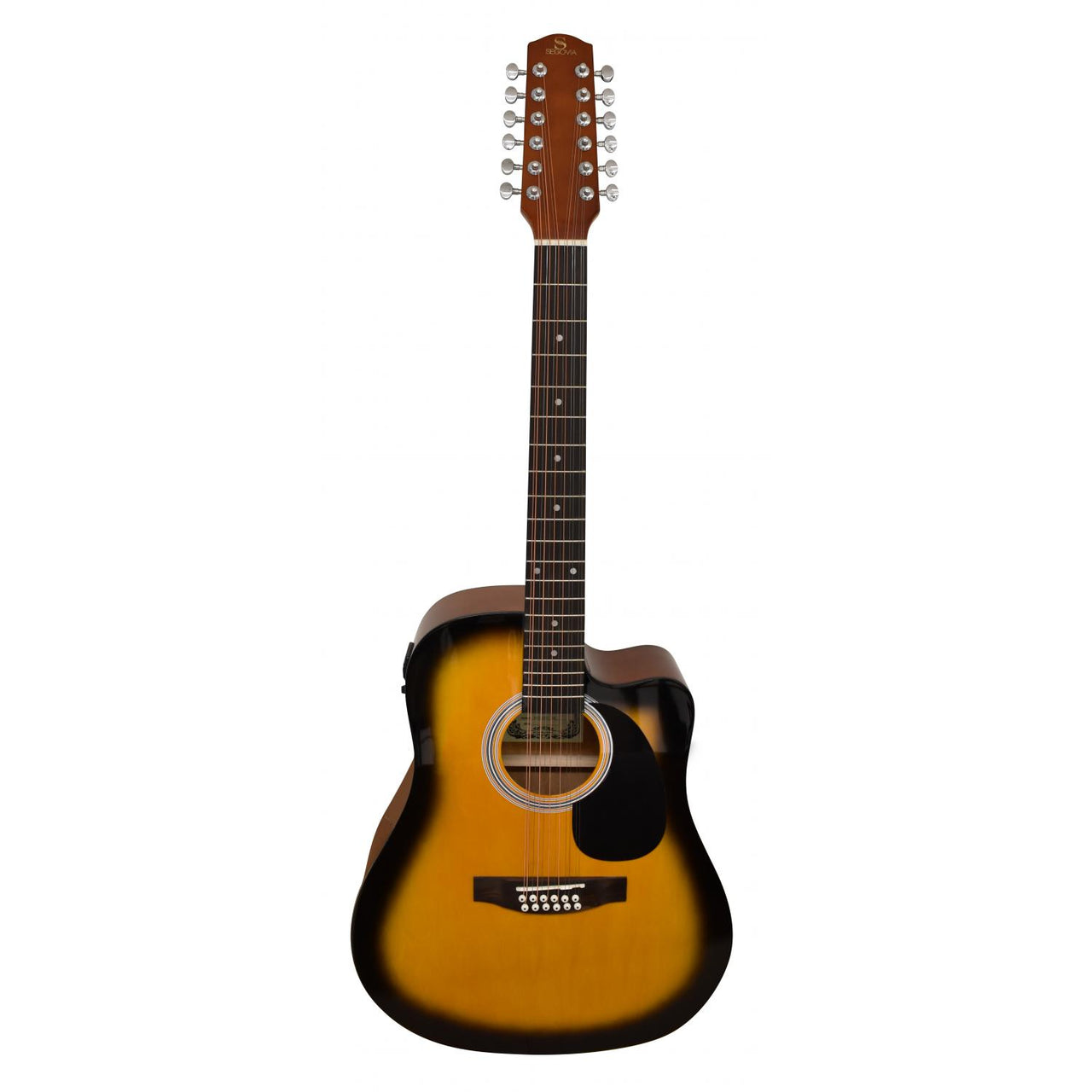 Guitarra Segovia SGD20ECSB Electroacustica Texana Sombreada 12 cuerdas de Metal