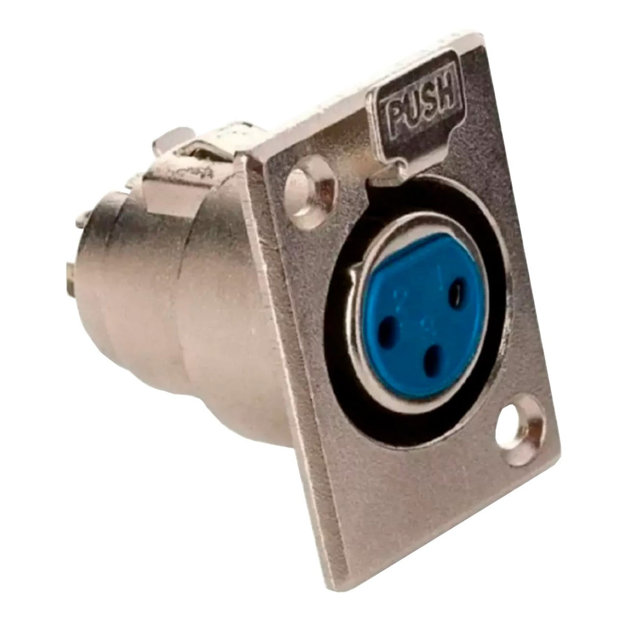 Jack Mexbusa Ja-131 Canon Hembra Para Chasis 3 Pin Cromado