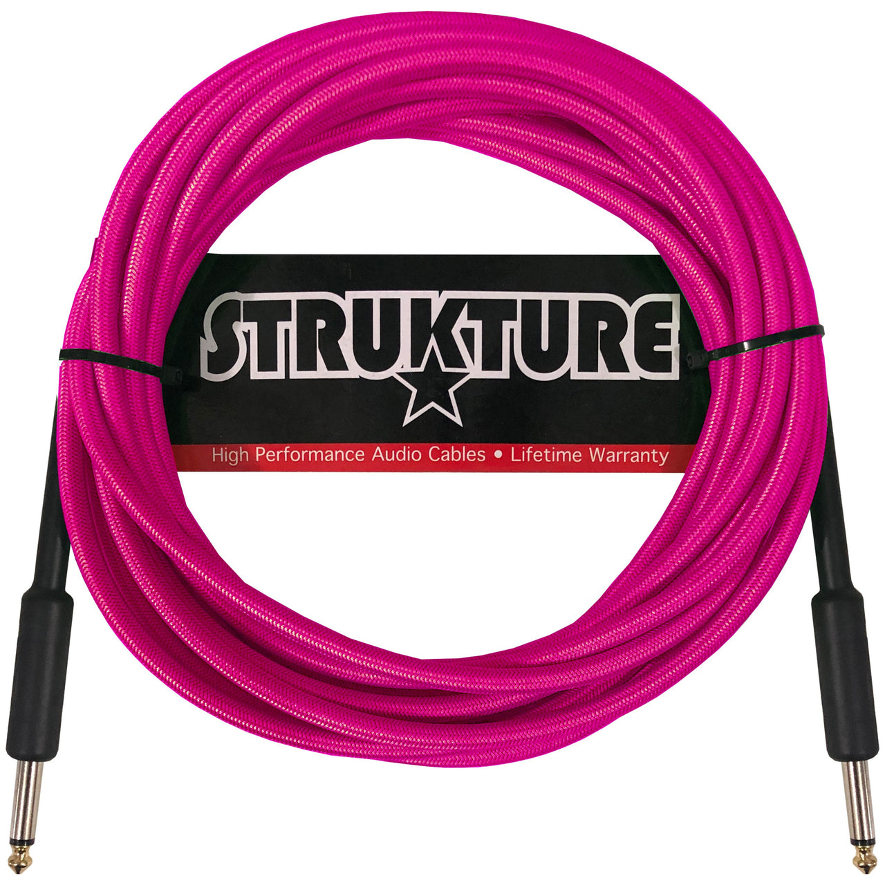 Cable Strukture P/instrumento 5.7mt Textil Rosa Neon, Sc186np