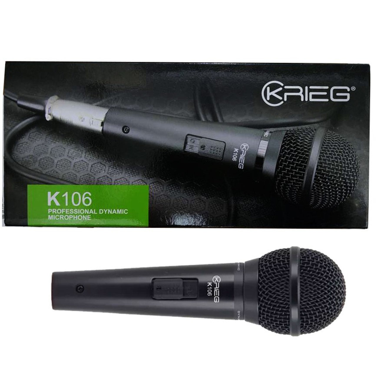 Microfono Krieg K106 Cardioide Dinamico De Mano