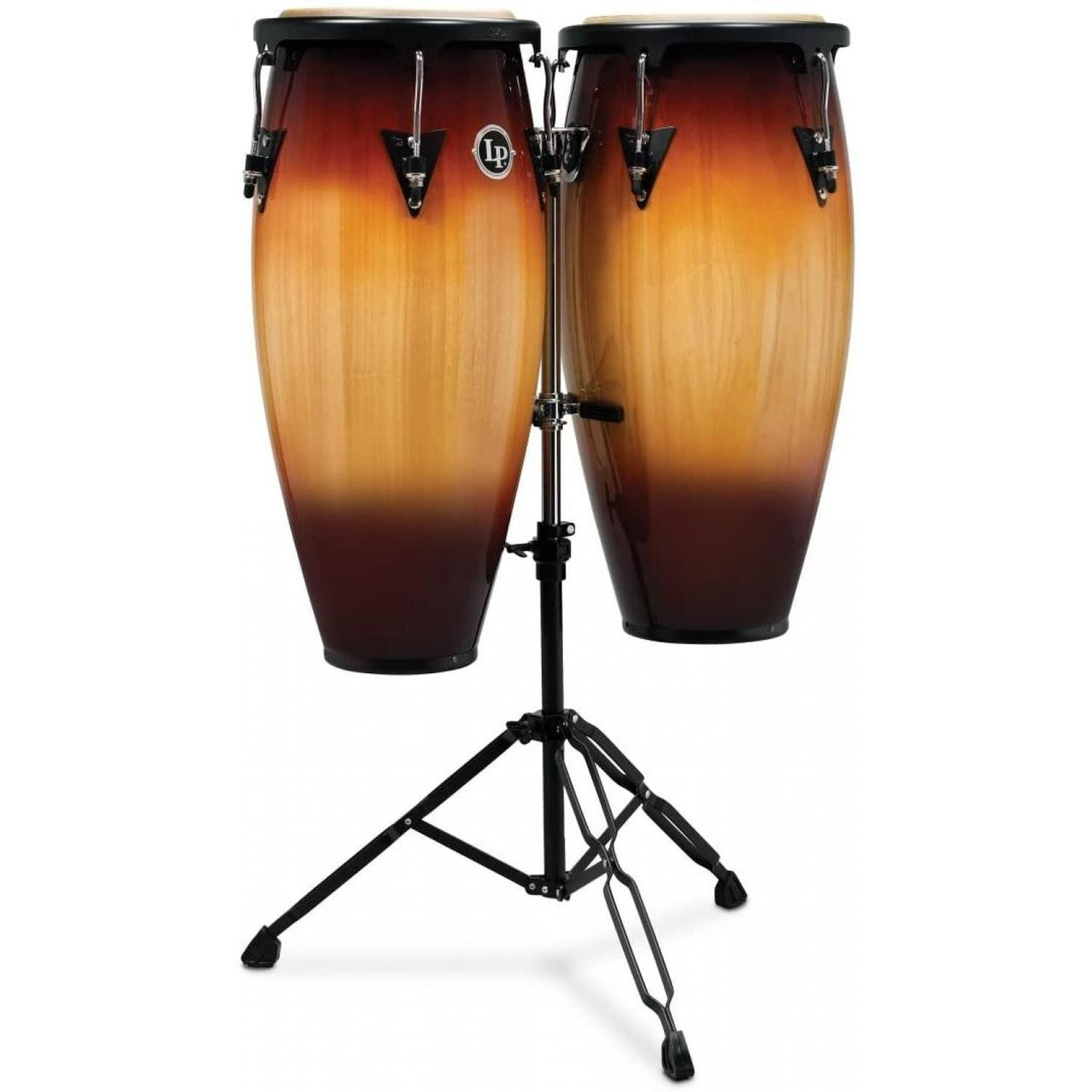 Congas Lp "aspire " 10" Y 11" Con Atril, Madera Sombreada, Lpa646-vsb