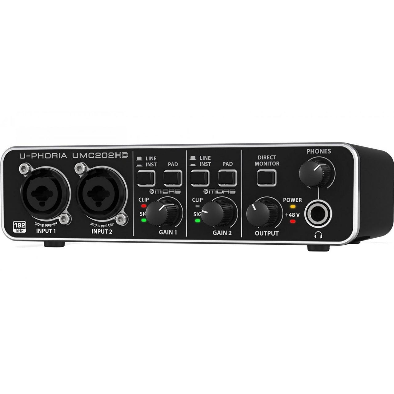 Interface Audio Behringer Um202hd Sistema Grabación Studio Pro