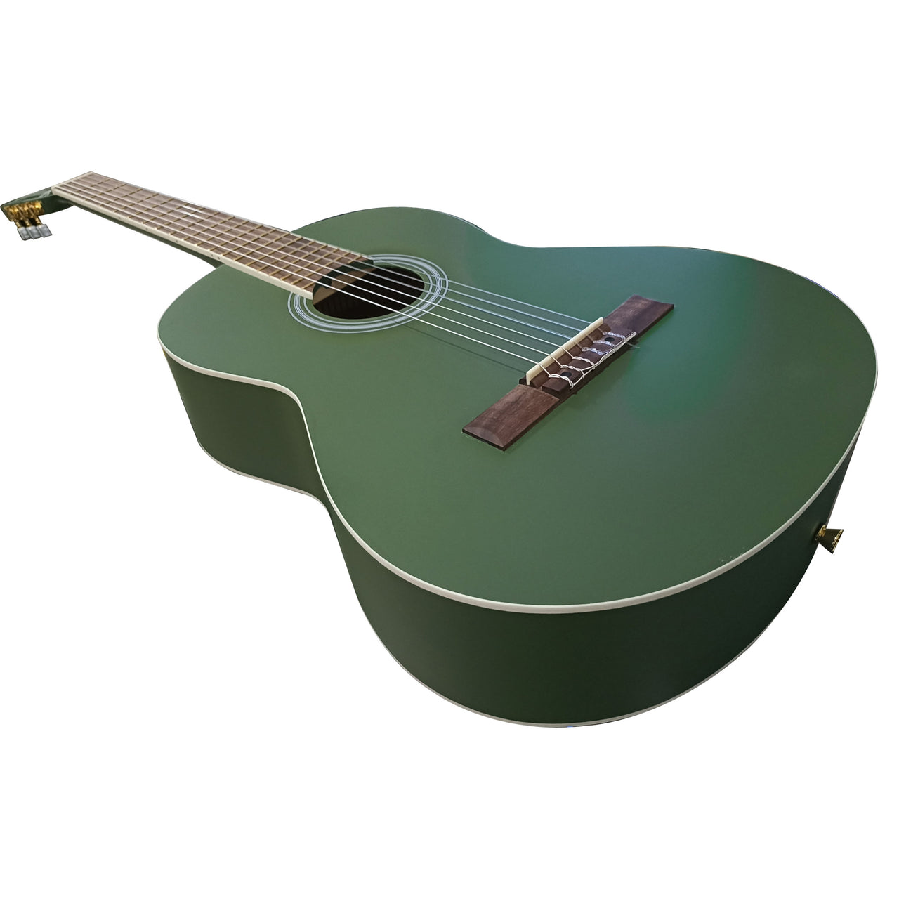 Guitarra Clasica Bamboo Gc-39-green Verde Con Funda