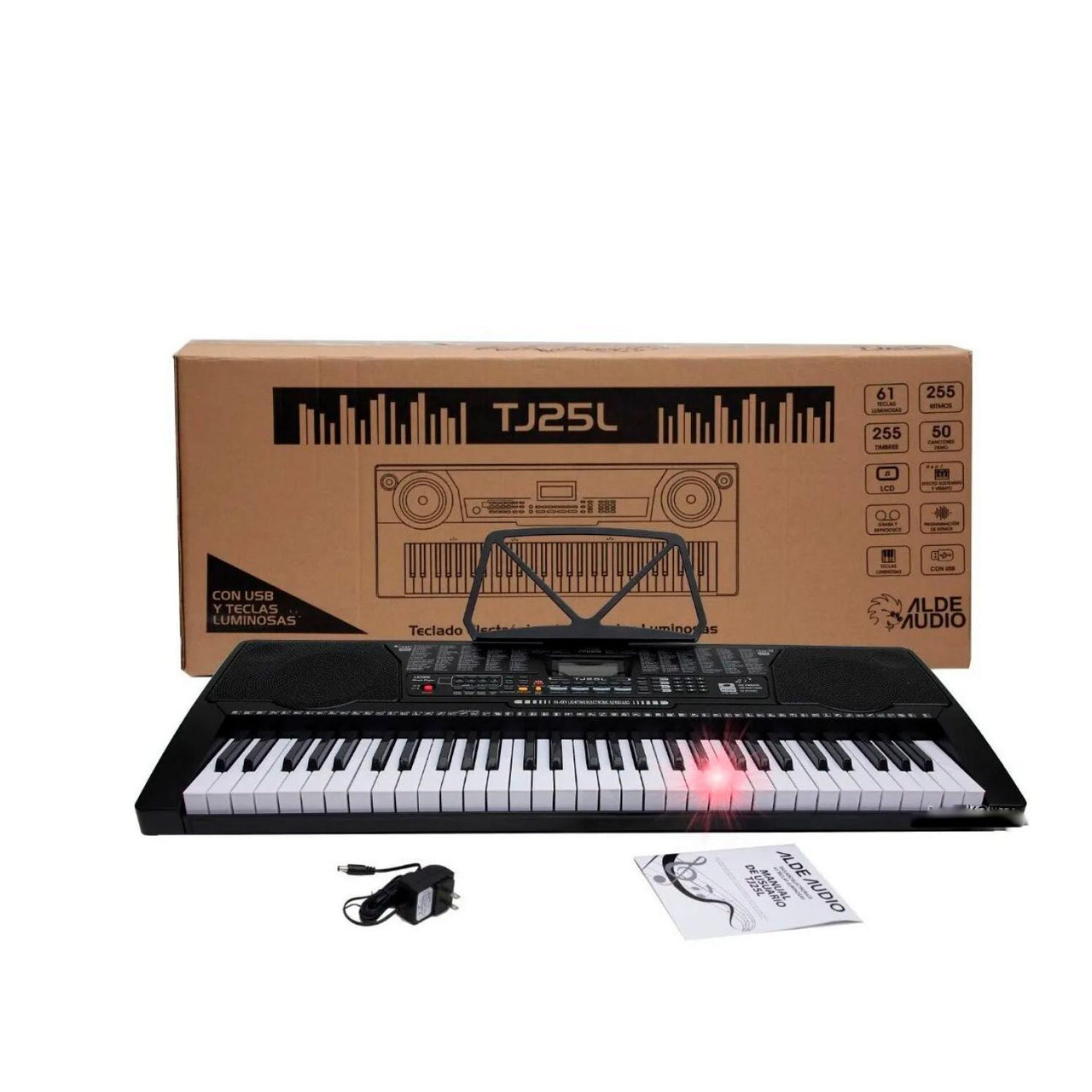 Teclado Alde Audio Tj25l 61 Teclas 255 Ritmos