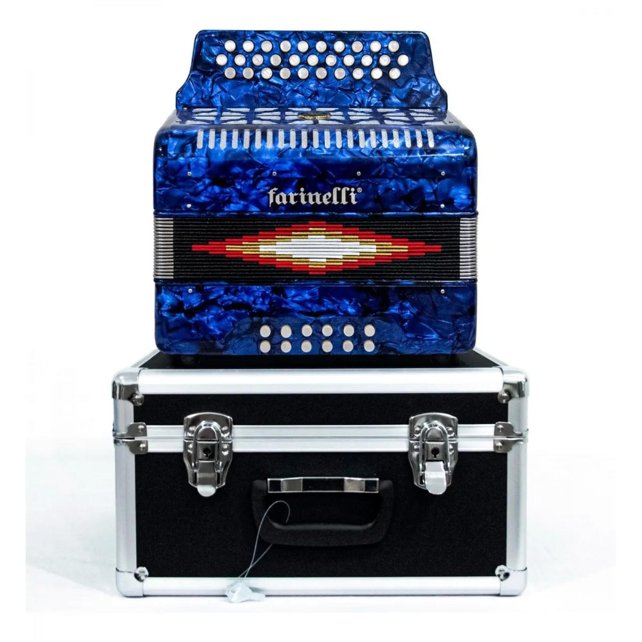 Acordeon Botones Farinelli Azul 3012 Sol , 3012a