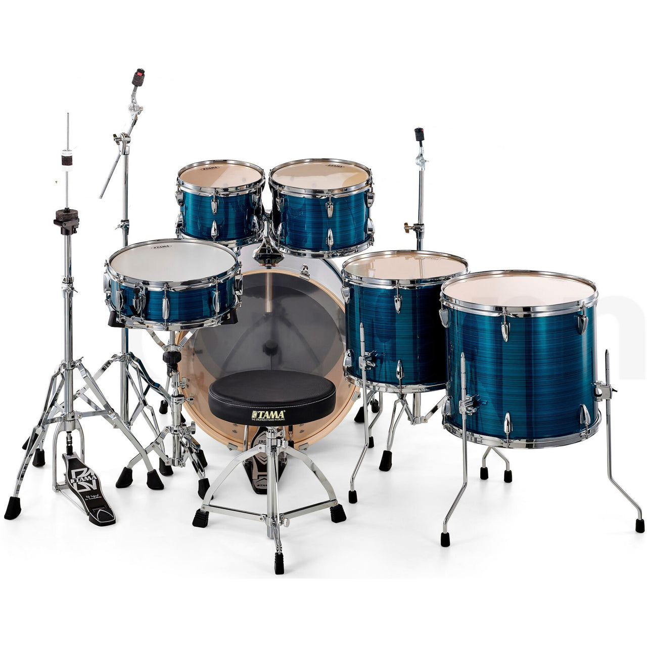 Bateria Tama Imperialstar Ip62h6w-hlb 6 Piezas Azul Rayado Negro